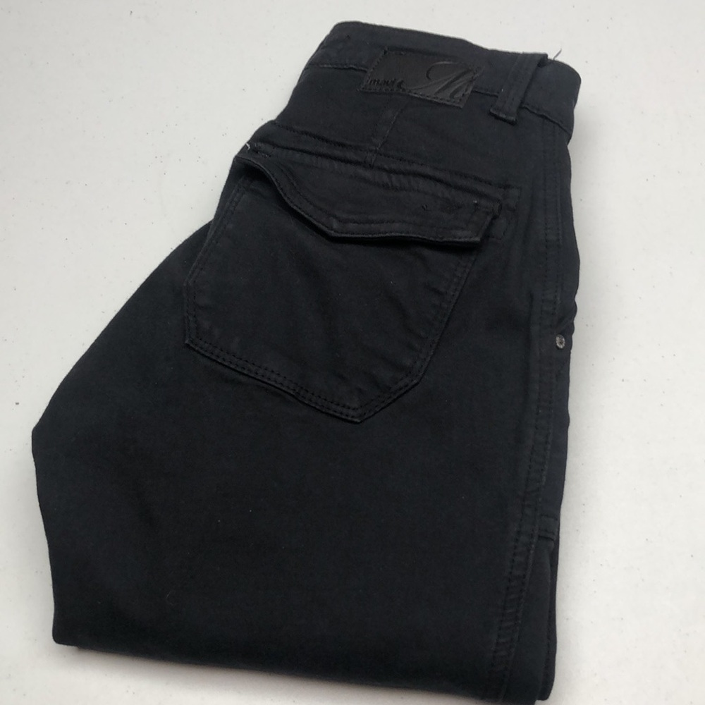 LIKE NEW MAVI BLACK MID-RISE SLIM CARGO JEANS 24x28 ⭐